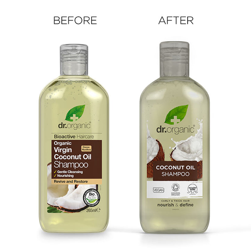 Dr Organic Virgin Coconut Oil Shampoo 265ml, UK version