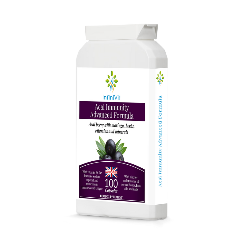InfiniVit acai immunity supplement 100 capsules, UK version