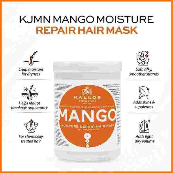 Kallos mango hair mask 1L, UK version