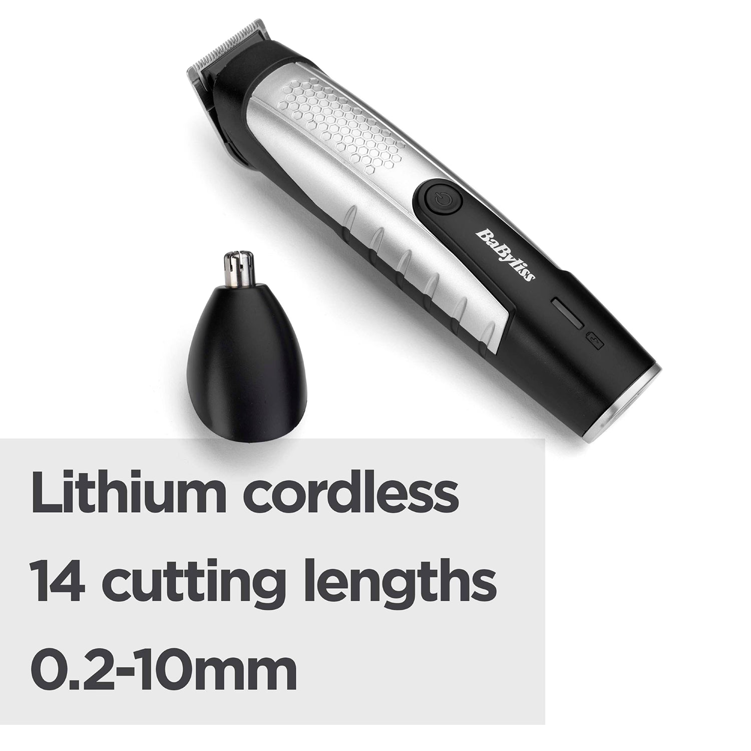 BaByliss Lithium Power beard and stubble trimmer (British brand)