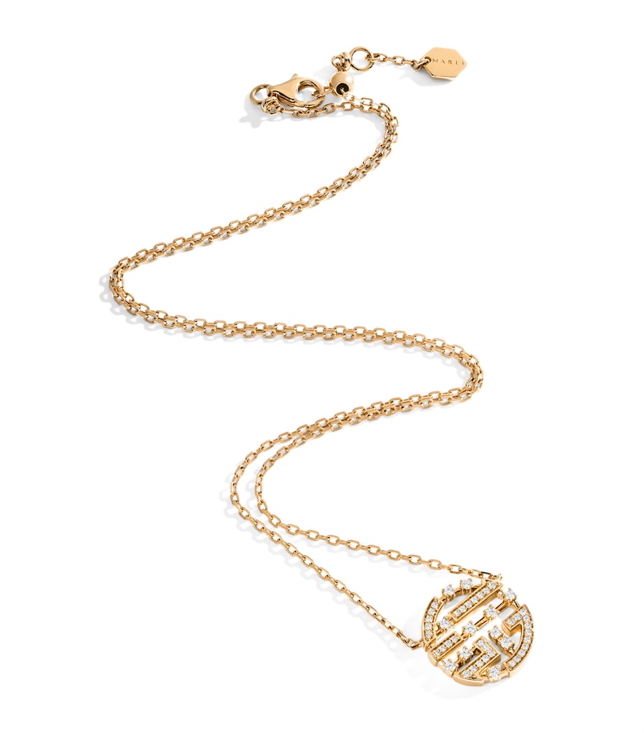 MARLI New York Avenues necklace yellow gold diamonds (British brand)