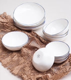 FELDSPAR set of 4 cobalt pasta bowls 22cm - British product