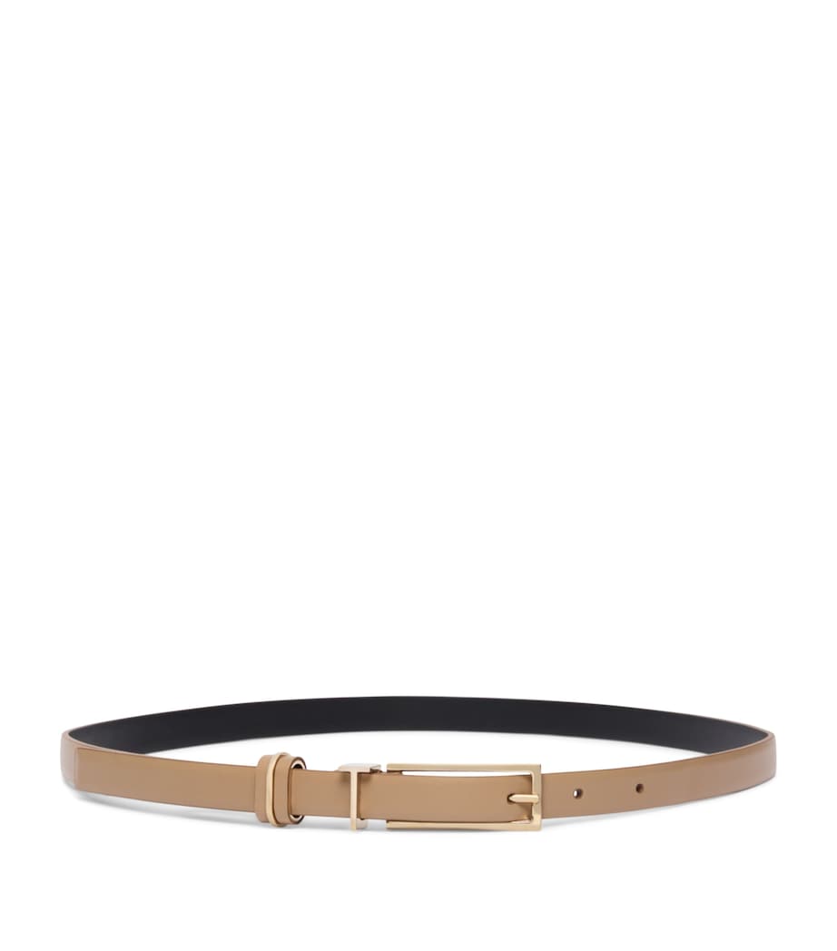 TOM FORD Leather T Icon Belt 1.5cm width, imported from the UK