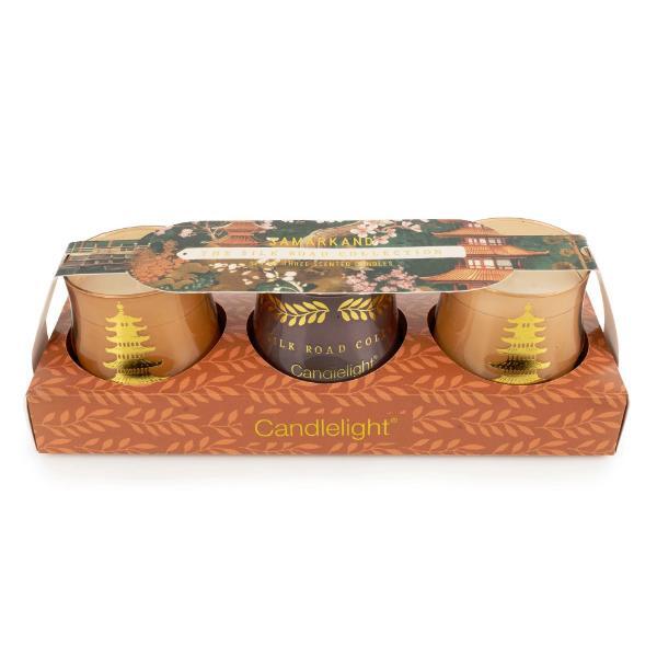 Candlelight Samarkand Moroccan Spice candle set, imported from the UK