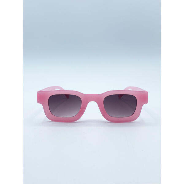 SVNX chunky square frame sunglasses in pink - British product