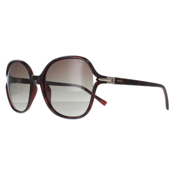 INVU B2114 brown polarized sunglasses for women, imported from the UK