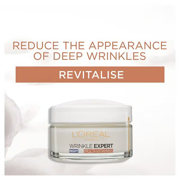 L'Oreal Paris Wrinkle Expert Night Cream 65+ 50ml, UK version