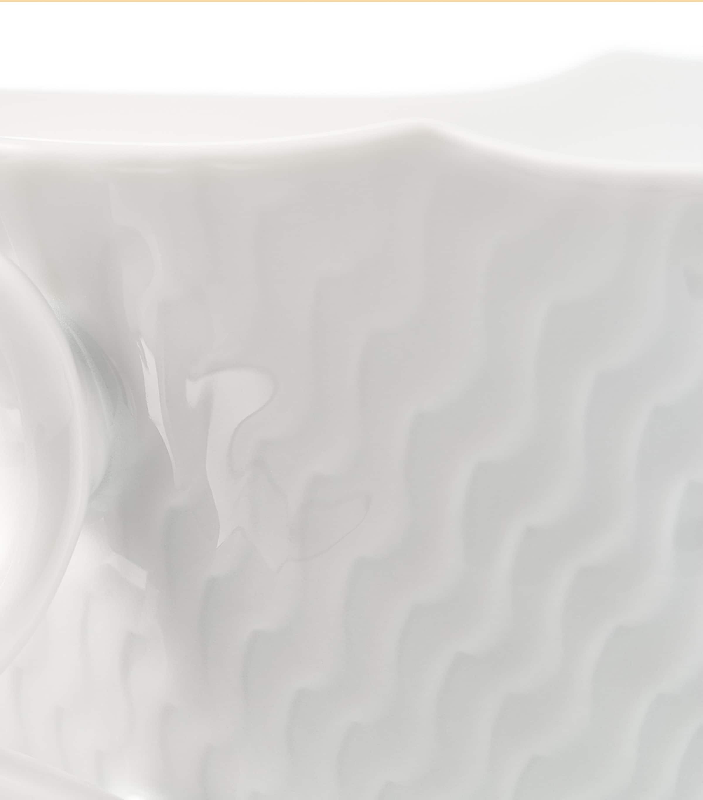 Meissen Waves Relief teacup and saucer, UK version
