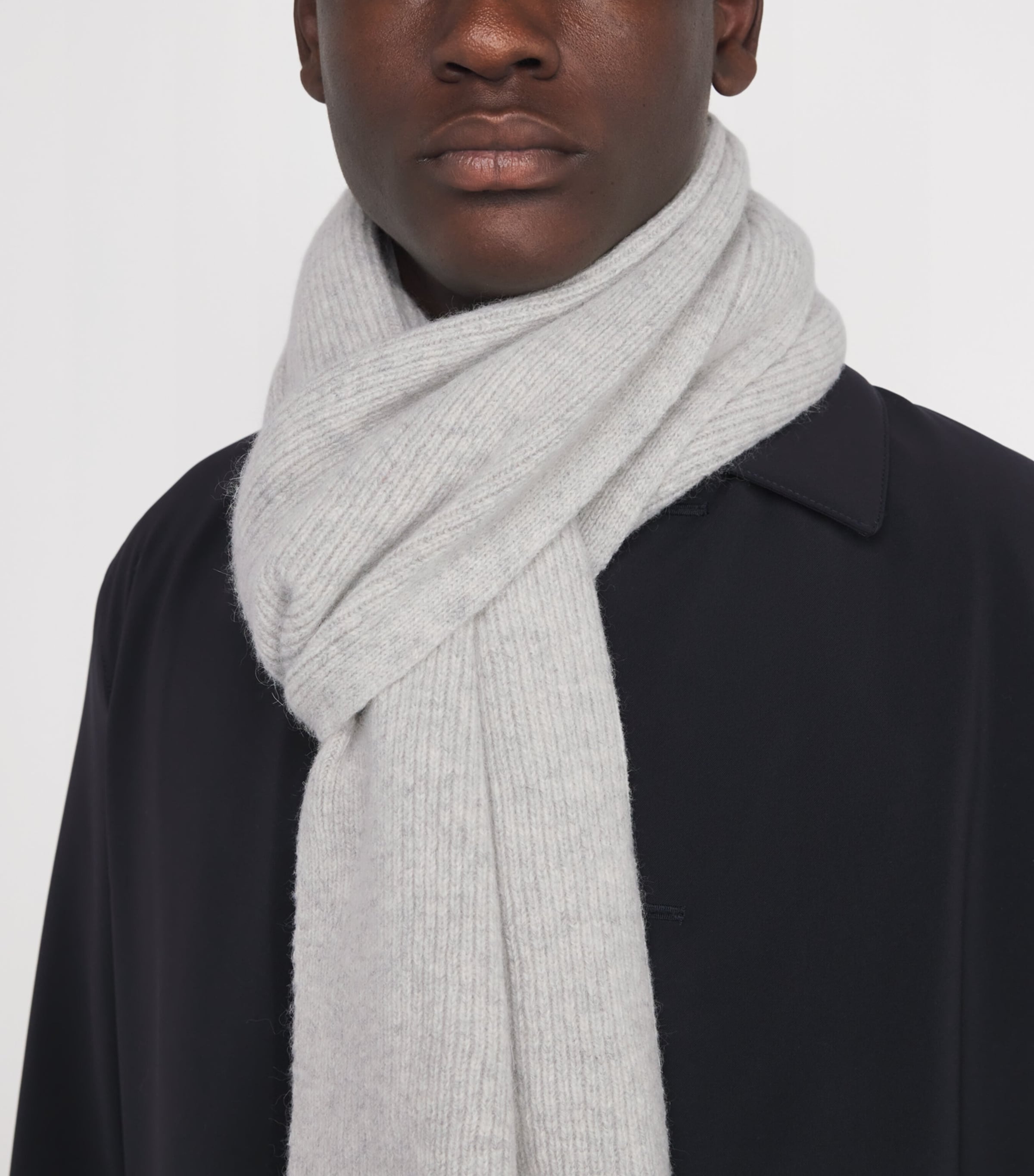 Le Bonnet lambswool and angora classic scarf (British brand)
