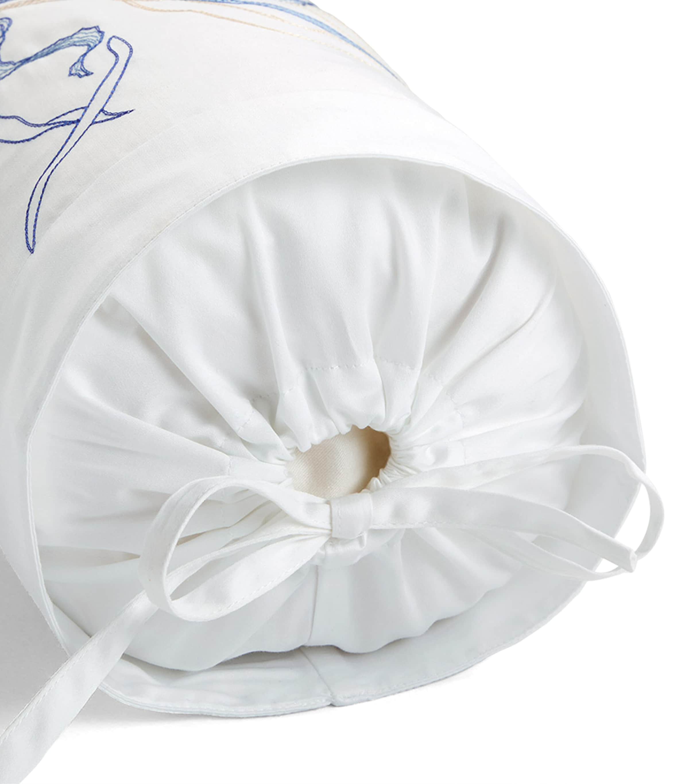 Yves Delorme Couture Nautilus neck roll 13cm x 35cm (British brand)