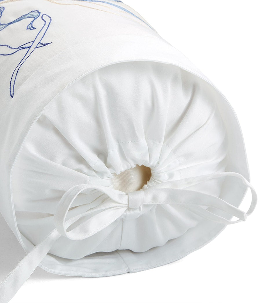 Yves Delorme Couture Nautilus neck roll 13cm x 35cm (British brand)