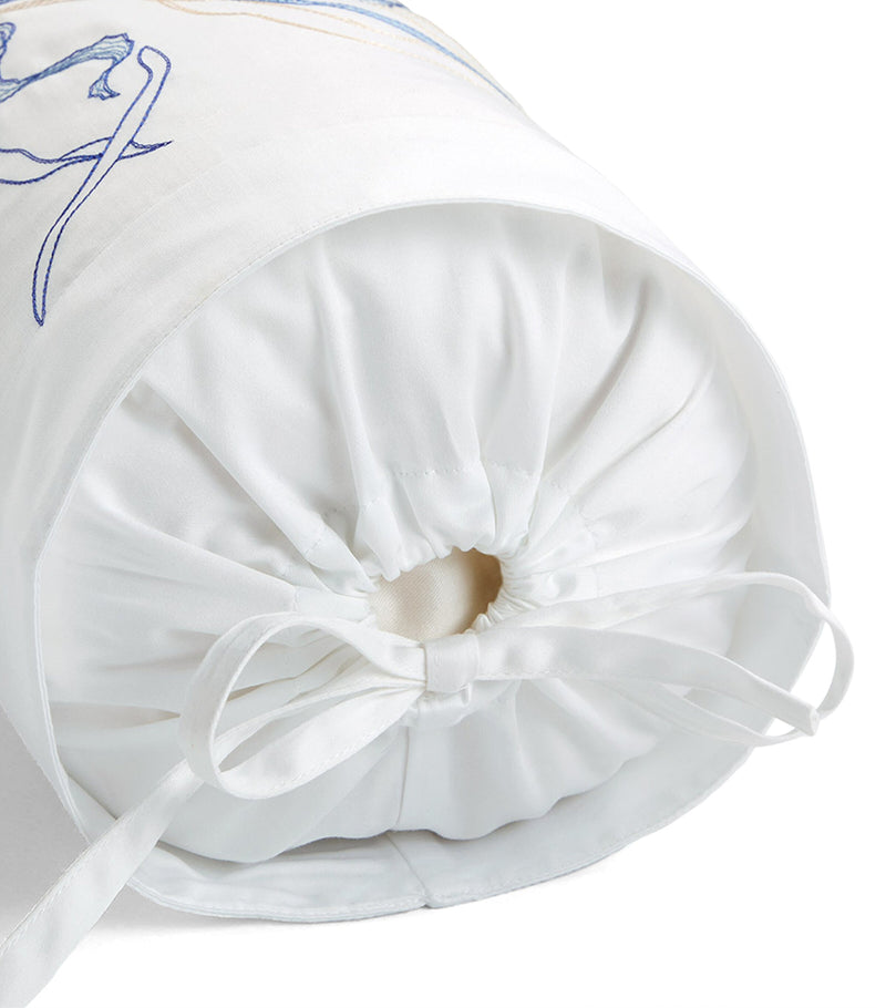 Yves Delorme Couture Nautilus neck roll 13cm x 35cm (British brand)