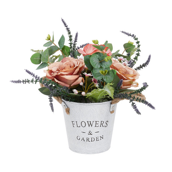 Livingandhome artificial rose pot 30cm - British product