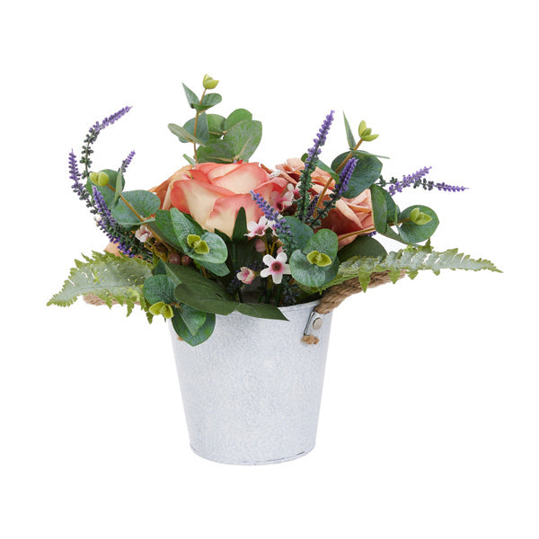 Livingandhome artificial rose pot 30cm - British product