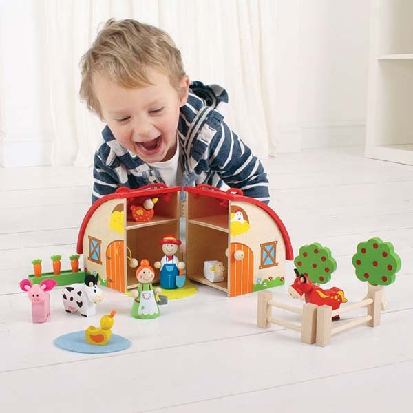 Bigjigs Toys Wooden Mini Farm Playset GOODS Superdrug   