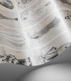 Cole & Son x Harrods Couture Carousel wallpaper Monochrome Pearl - British product