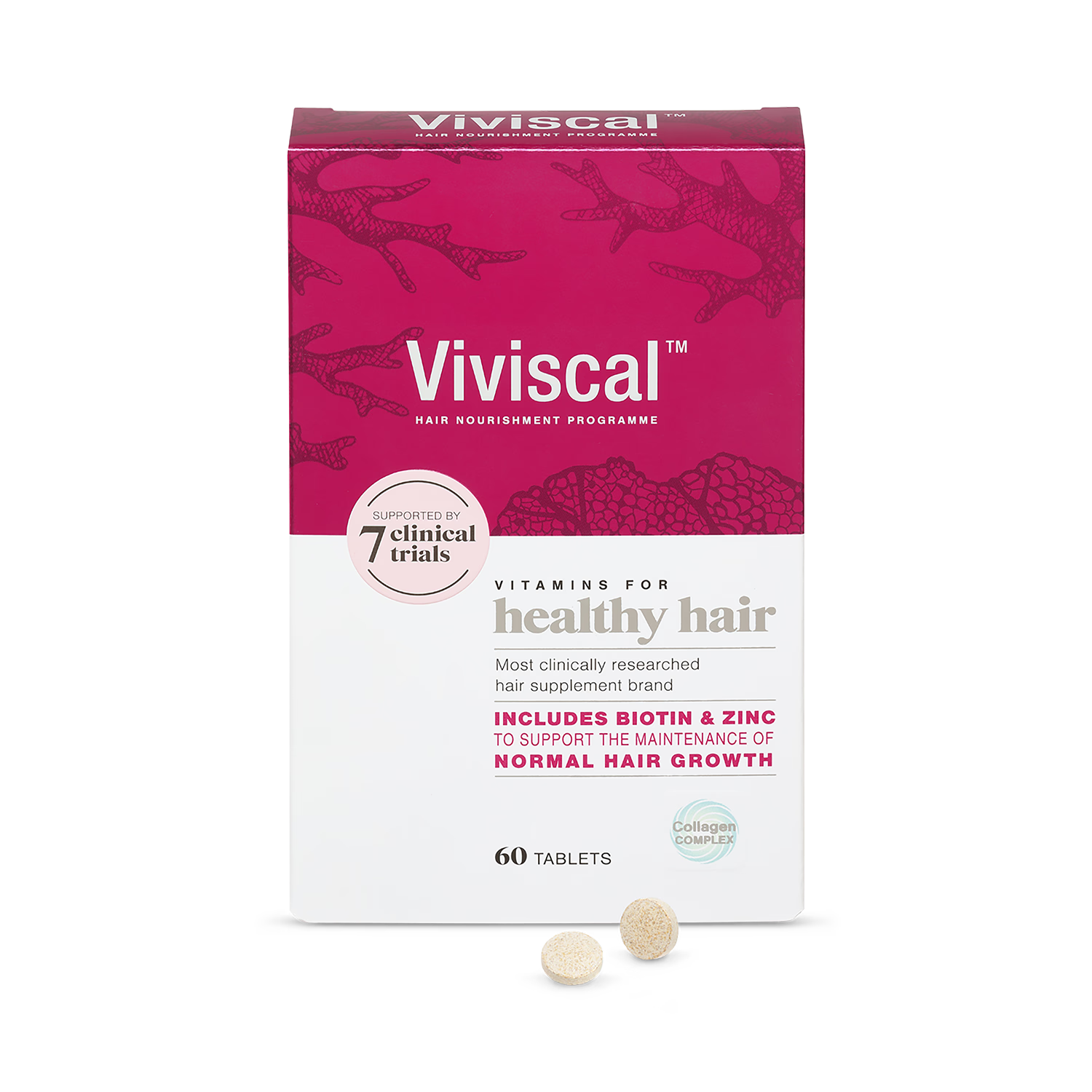Viviscal healthy hair vitamins tablets 60 count, UK version