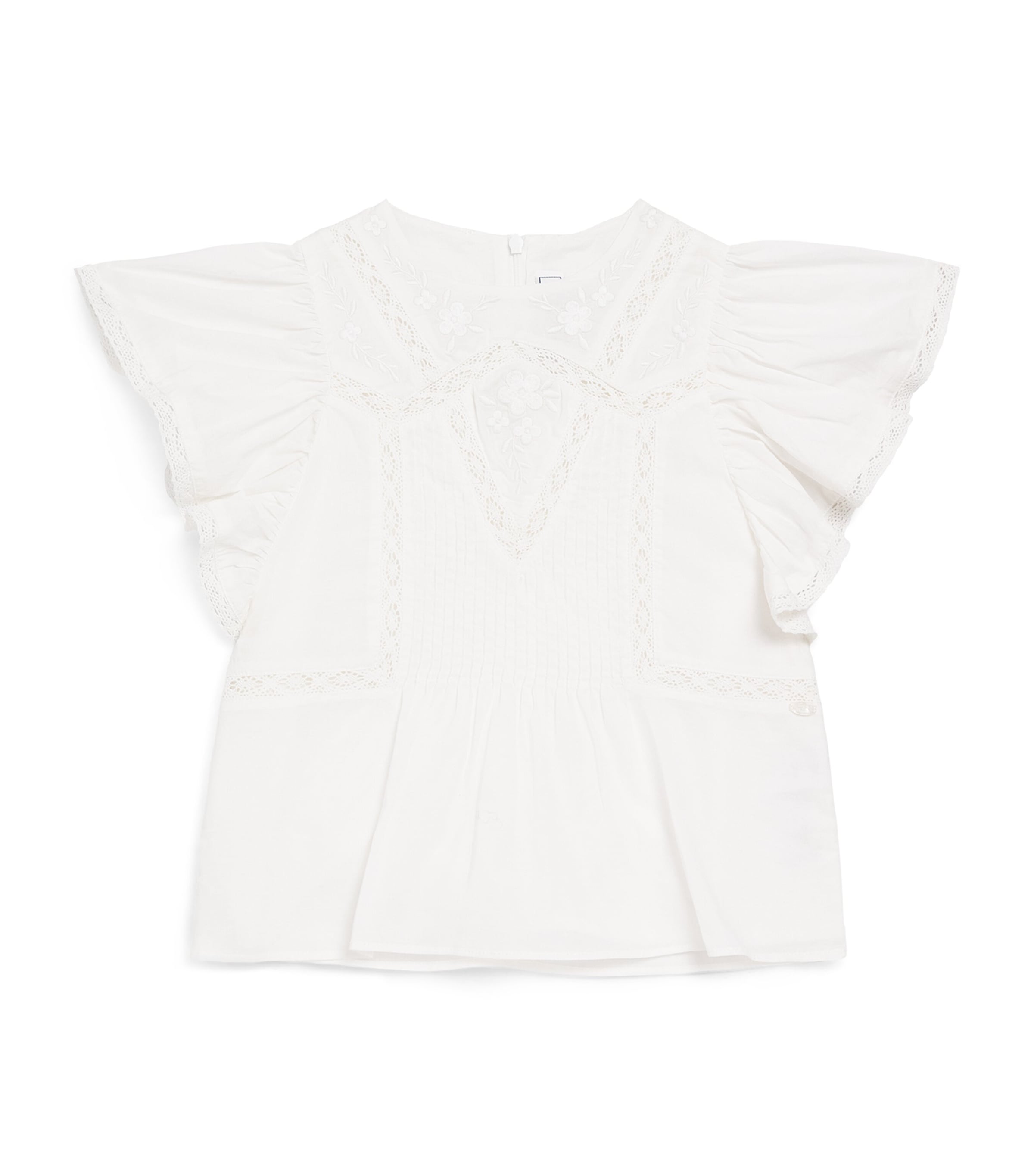 Tartine et Chocolat Cotton Lace-Trim Children's Blouse 2-12 Years (British brand)