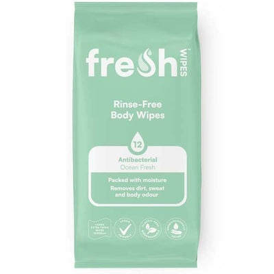 Superdrug FreshWipes Body Wipes Ocean Fresh Body Cleanser 12 Wipes- Buy online at McGrocer