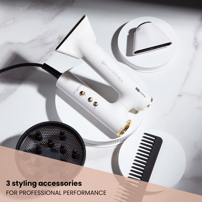 Bellissima Italia Gemini hair dryer with attachments, UK version