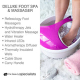 Rio Deluxe Foot Spa Massager purple (British brand)