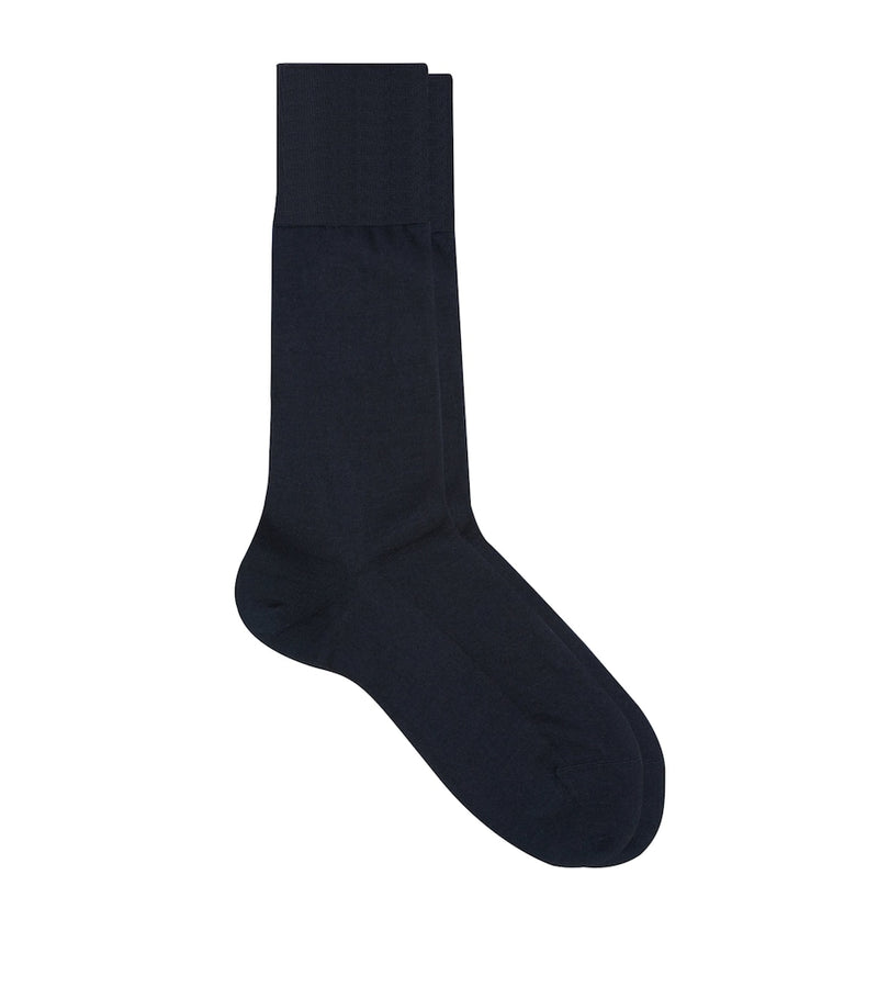 Falke Wool-Silk No.6 dress socks in merino and silk - British product