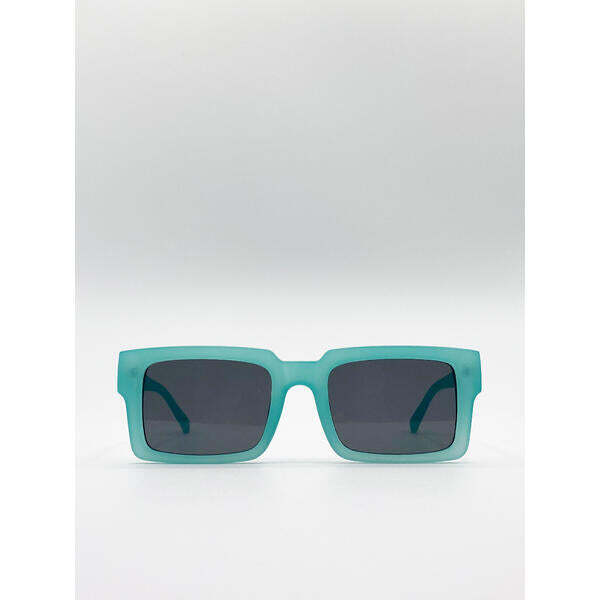 SVNX Square Matte Crystal Frame Sunglasses