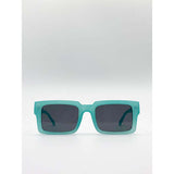 SVNX Square Matte Crystal Frame Sunglasses