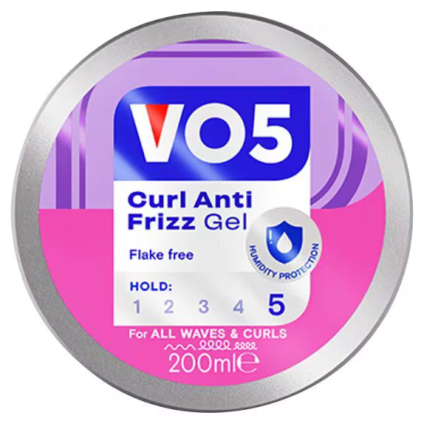 Vo5 curl anti frizz styling gel 200ml (British brand)