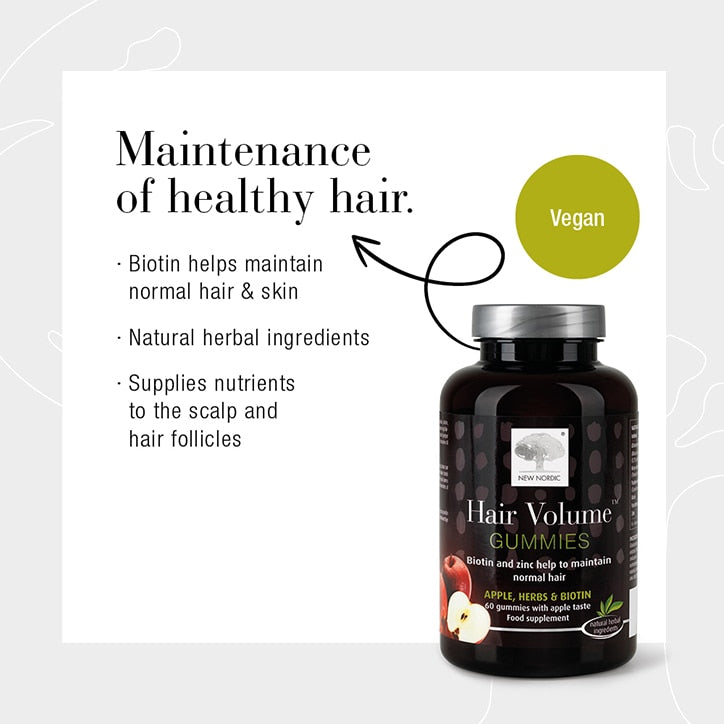 New Nordic Hair Volume Supplement 60 Gummies GOODS Holland&Barrett   