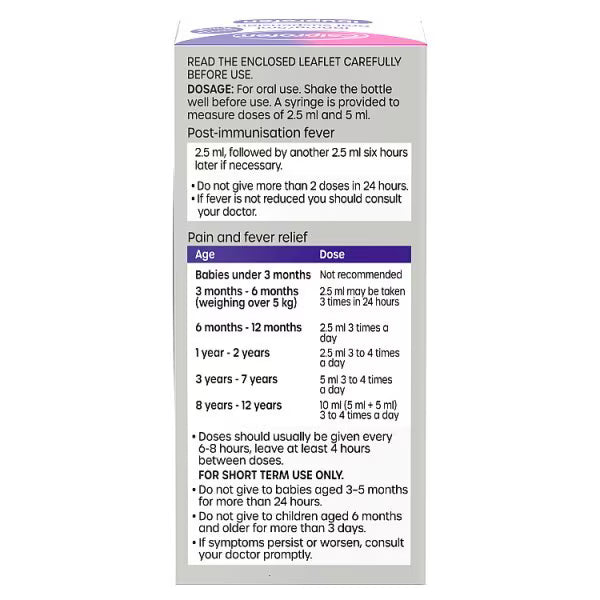 Calprofen Ibuprofen Suspension Strawberry 100ml - British product