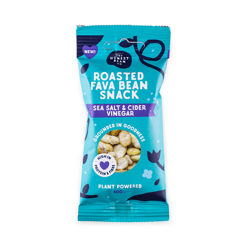The Honest Bean Co roasted fava bean snack 40g (British brand)