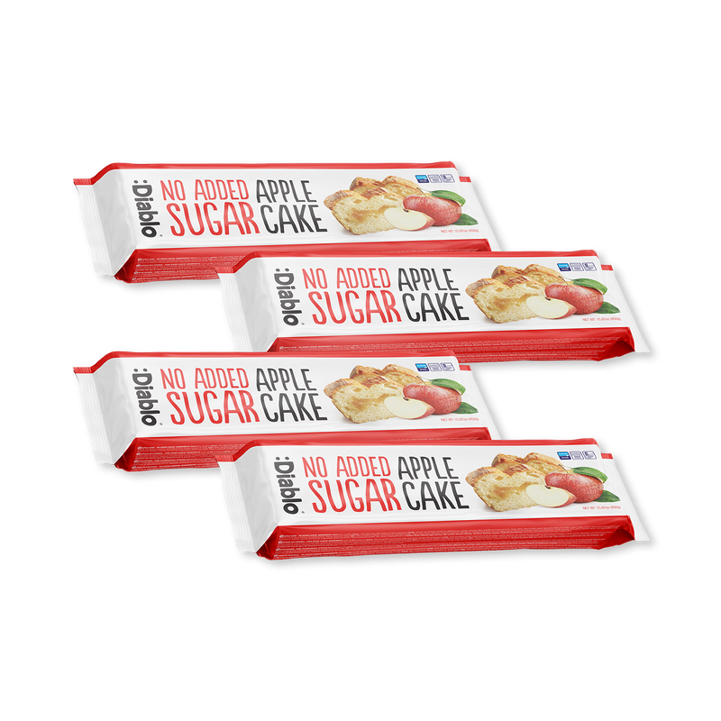 Diablo no added sugar apple cake 450g pack of 4, UK version