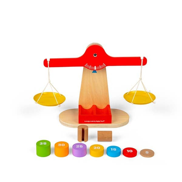 Bigjigs Toys Wooden Balancing Scales Game GOODS Superdrug   