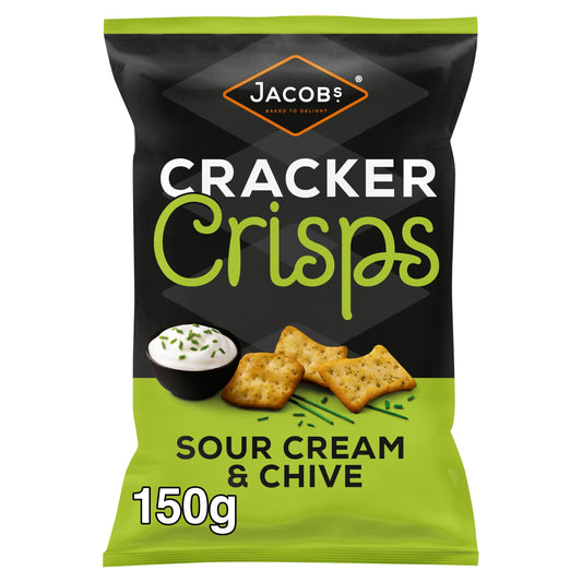 Jacob's Cracker Crisps Sour Cream & Chive 150g GOODS Sainsburys   