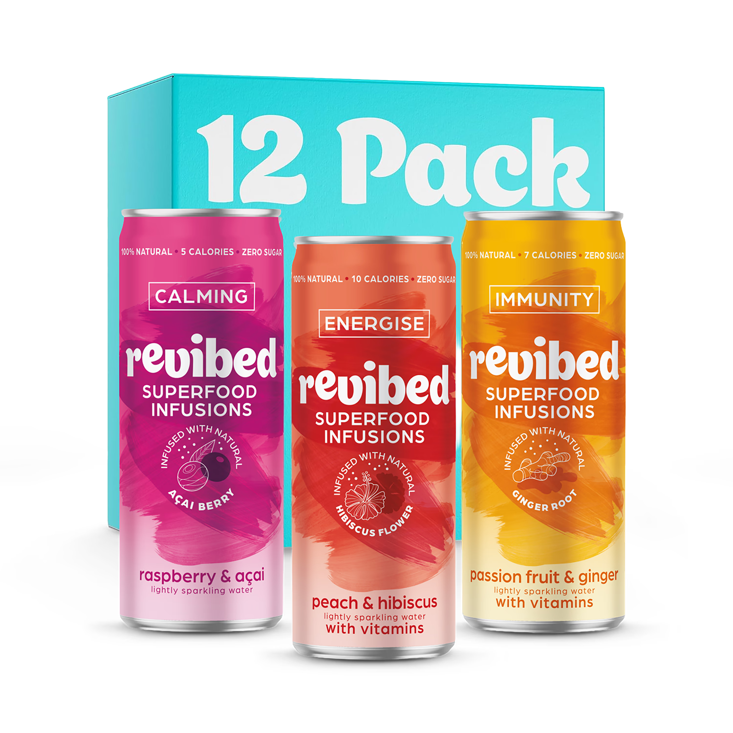 Revibed Superfood Infusions 12 pack 250ml (British brand)