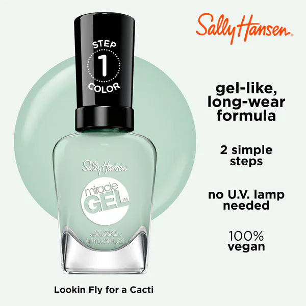 Sally Hansen Miracle Gel polish Lookin Fly For A Cacti (British brand)
