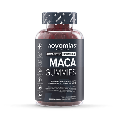 Holland & Barrett Novomins Maca Root 2000mg Strawberry Flavour Gummies 60 Count- Buy online at McGrocer