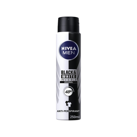 Nivea Men Anti-Perspirant Deodorant Spray Black & White Original 48 Hours Deo 250ml
