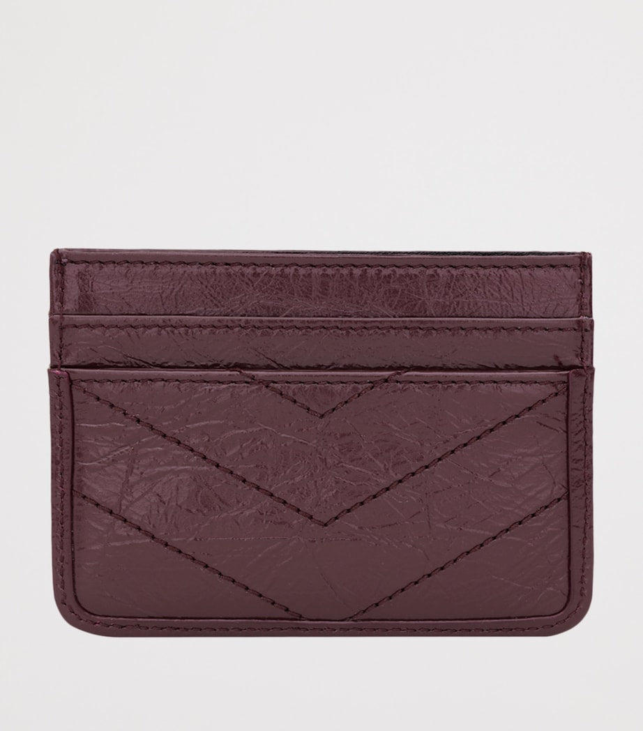 حامل بطاقات Saint Laurent Calfskin Cassandre، النسخة البريطانية