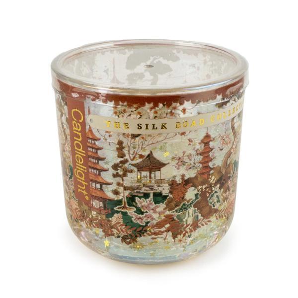 Samarkand LED candle with Moroccan spice and glitter, British product