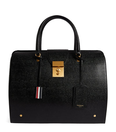 Harrods Thom Browne Leather Mr. Thom Weekend Bag- Buy online at McGrocer