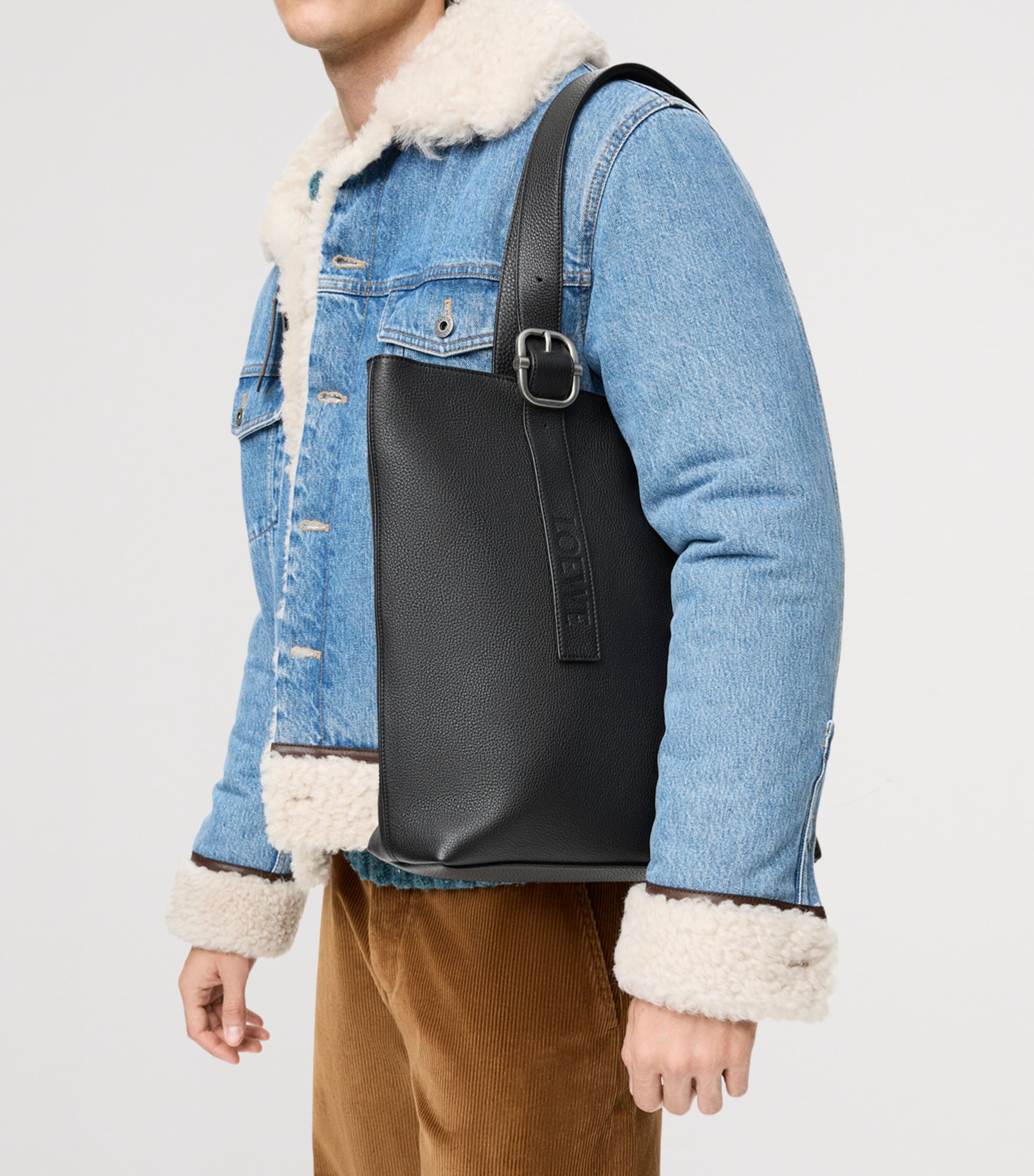LOEWE grained calfskin Loop tote bag H35cm, UK version