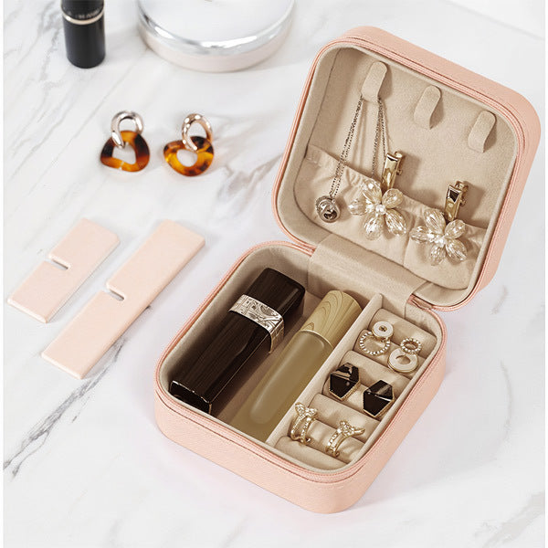 Livingandhome Portable PU Leather Travel Jewellery Box