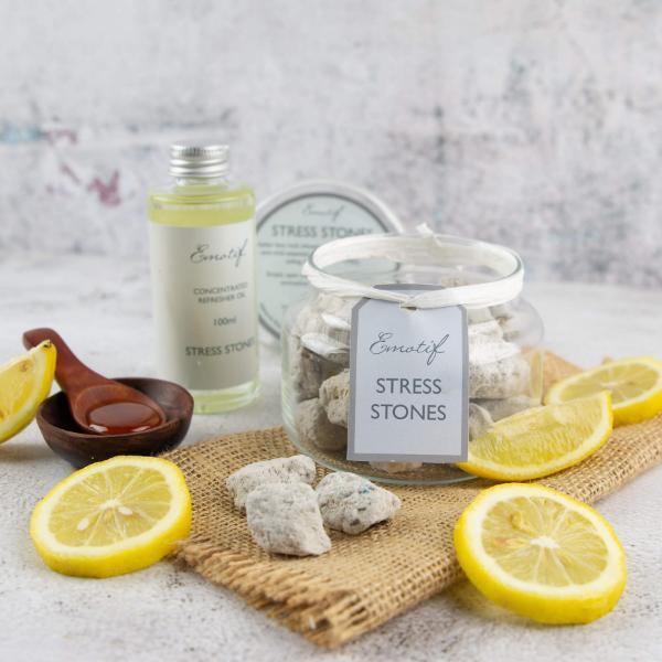 CorinCraft aromatherapy lava stones stress relief gift set, imported from the UK