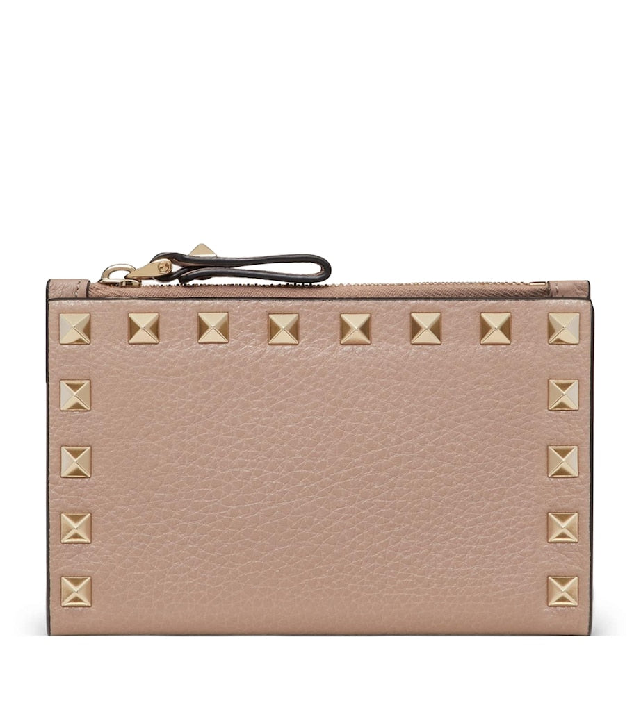 Valentino Garavani Leather Rockstud card holder (British brand)