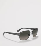 Ray-Ban Sonnenbrille aus Metall, unregelmäßig, rechteckig (britische Marke)