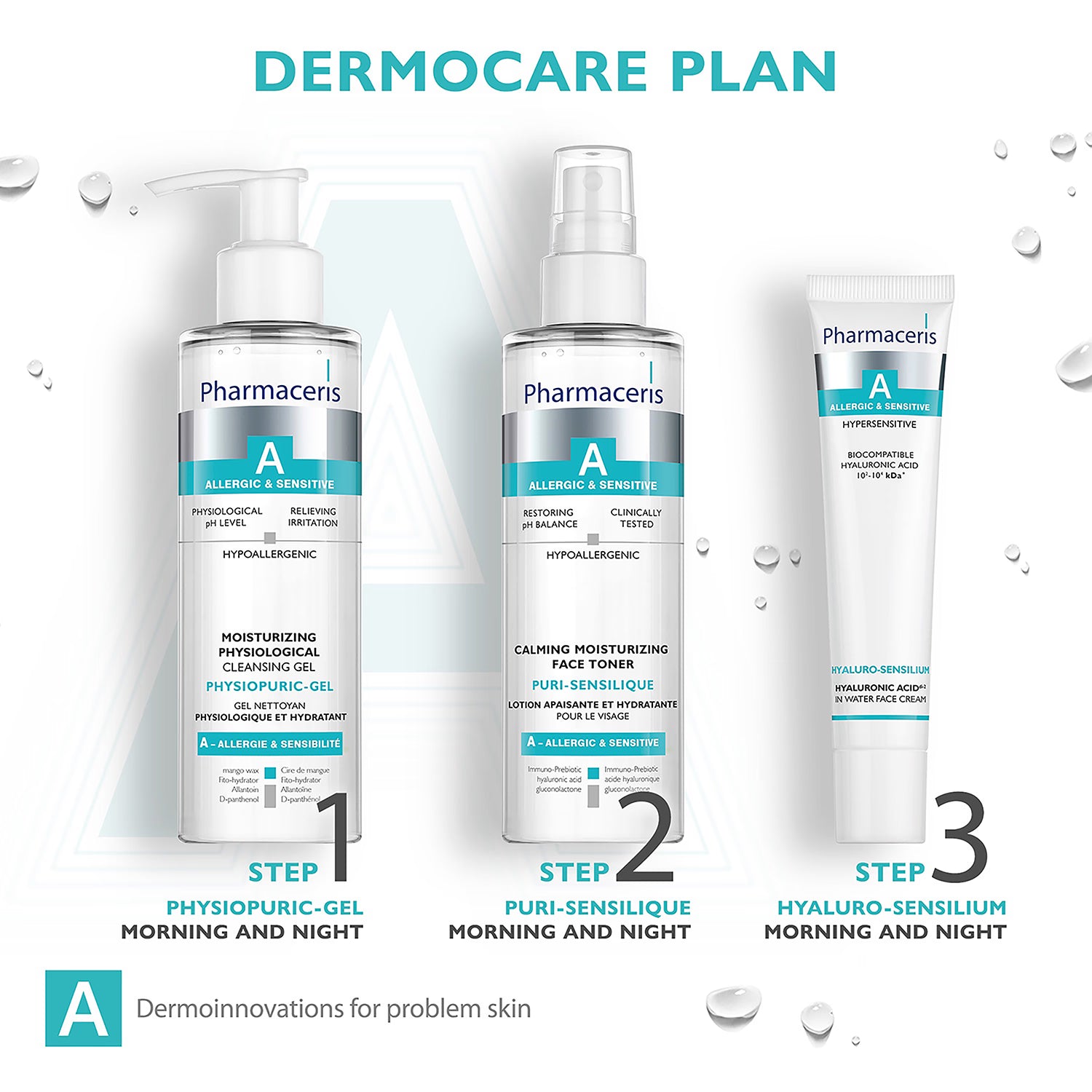 Pharmaceris A Physiopuric-Gel Cleansing Gel 190ml, imported from the UK