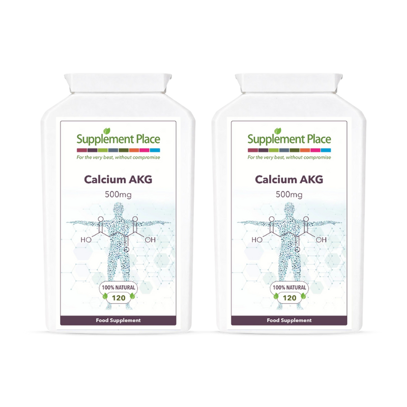 Supplement Place Calcium AKG supplement 500mg 240 capsules (British brand)