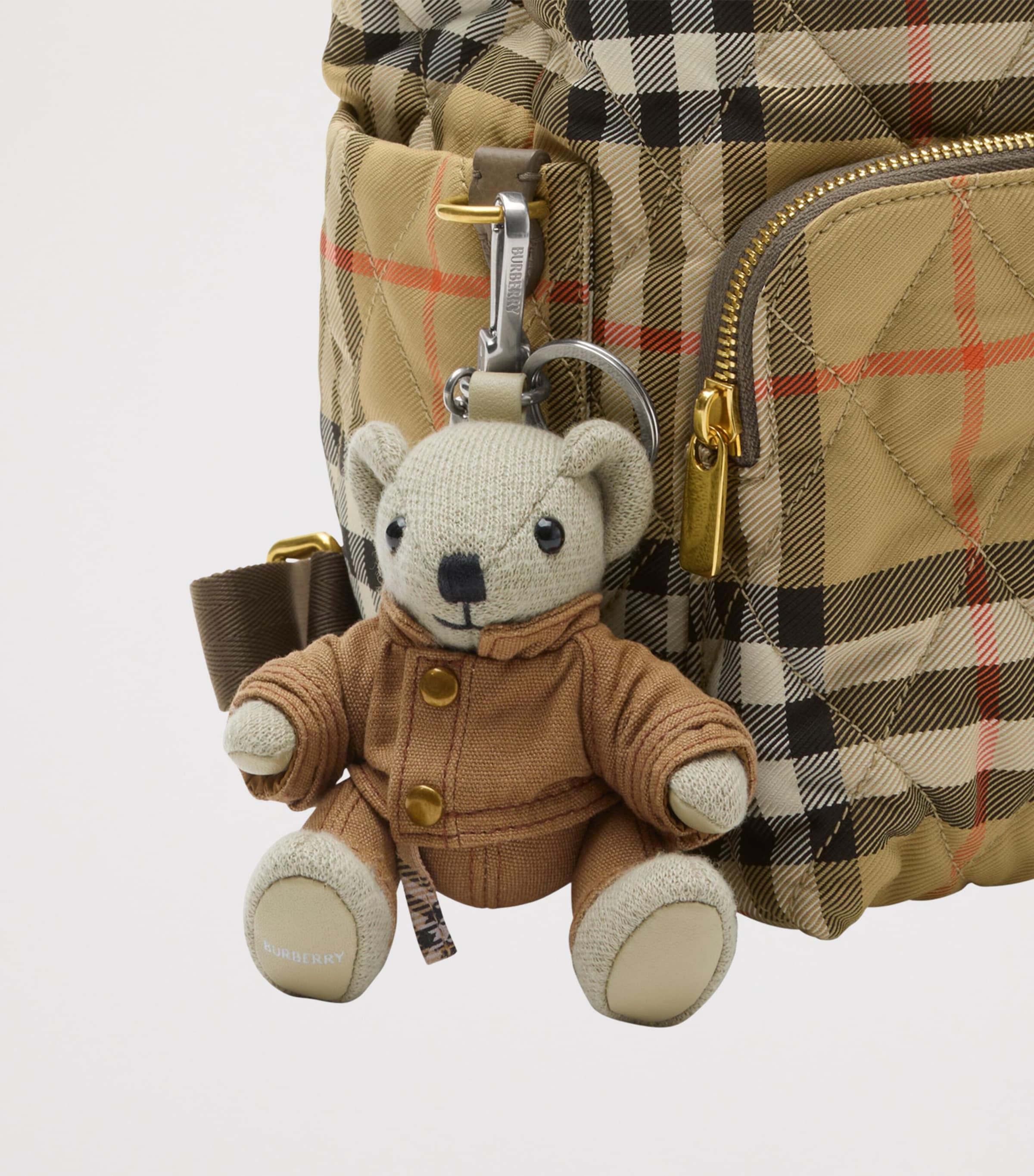 Burberry wool-cashmere mini bear charm for bags - British product